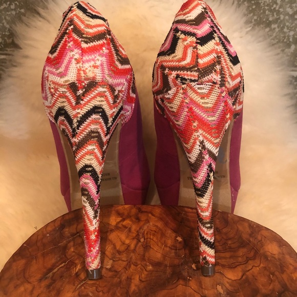 LILIANA 🌸 STUNNING Magenta Pink Platform Heels - Picture 5 of 8